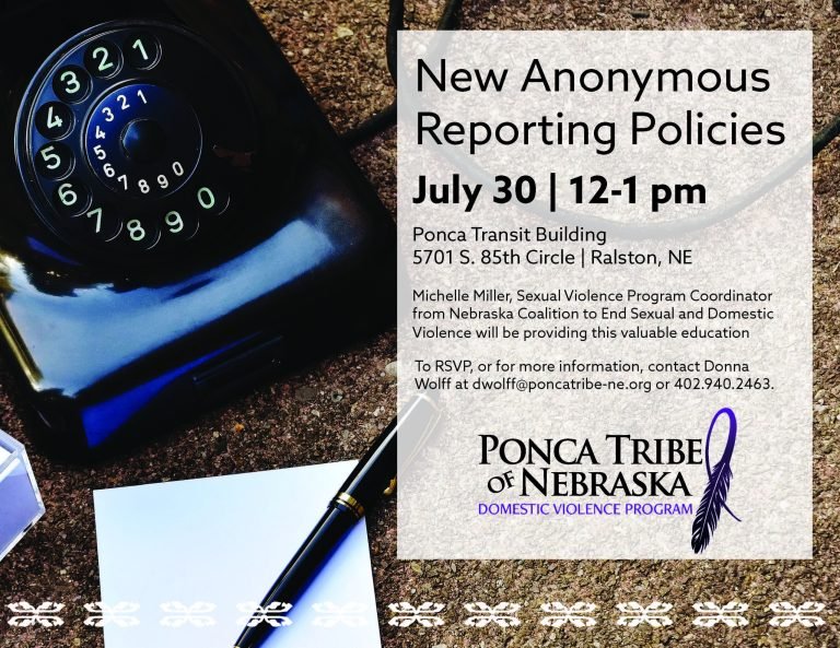 New Anonymous Reporting Policies July 30