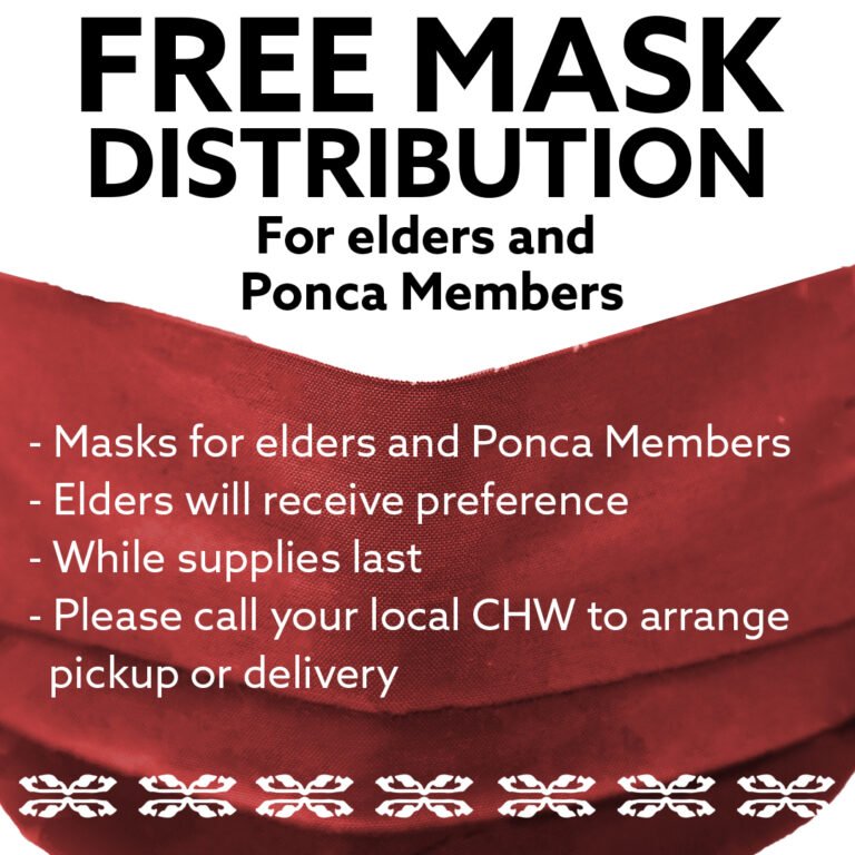 Mask Distribution for Elders and Ponca Members