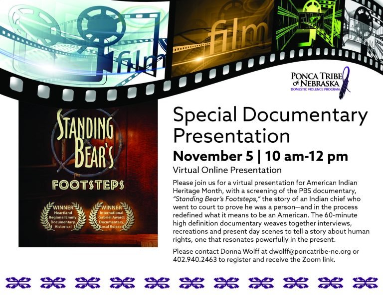 Special Documentary Presentation: Standing Bear’s Footsteps