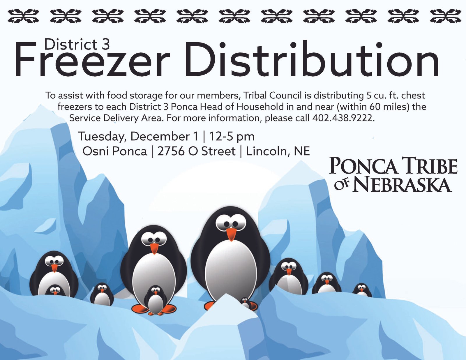 Additional Date for District 3 Freezer Distribution