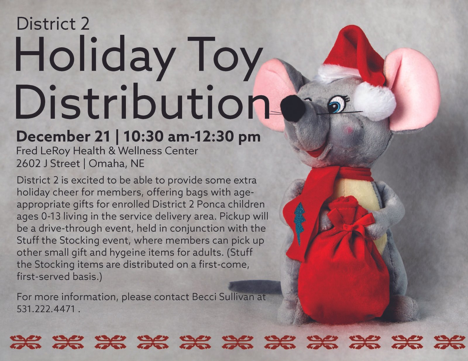 District 2 Holiday Toy Distribution