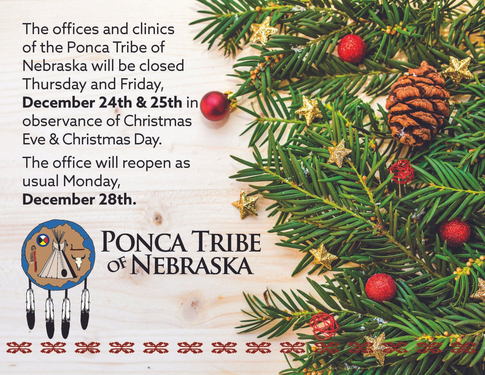 Upcoming Holiday Hours