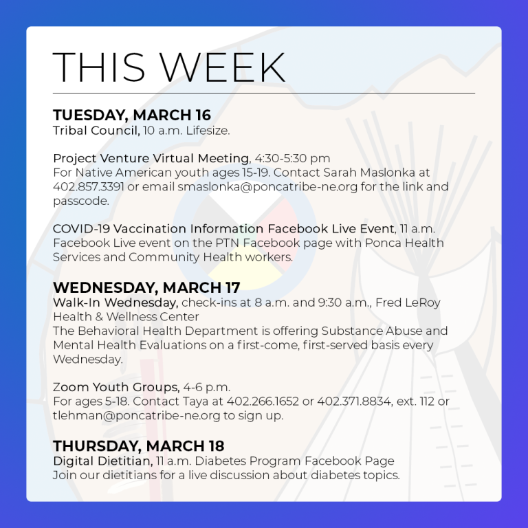 March 14-20: Events & Activities