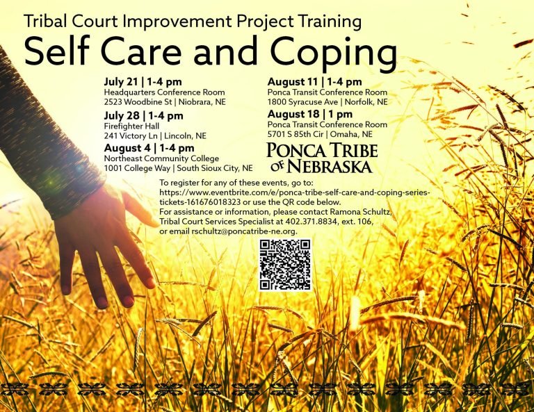 Tribal Court Improvement Project Training Self Care and Coping
