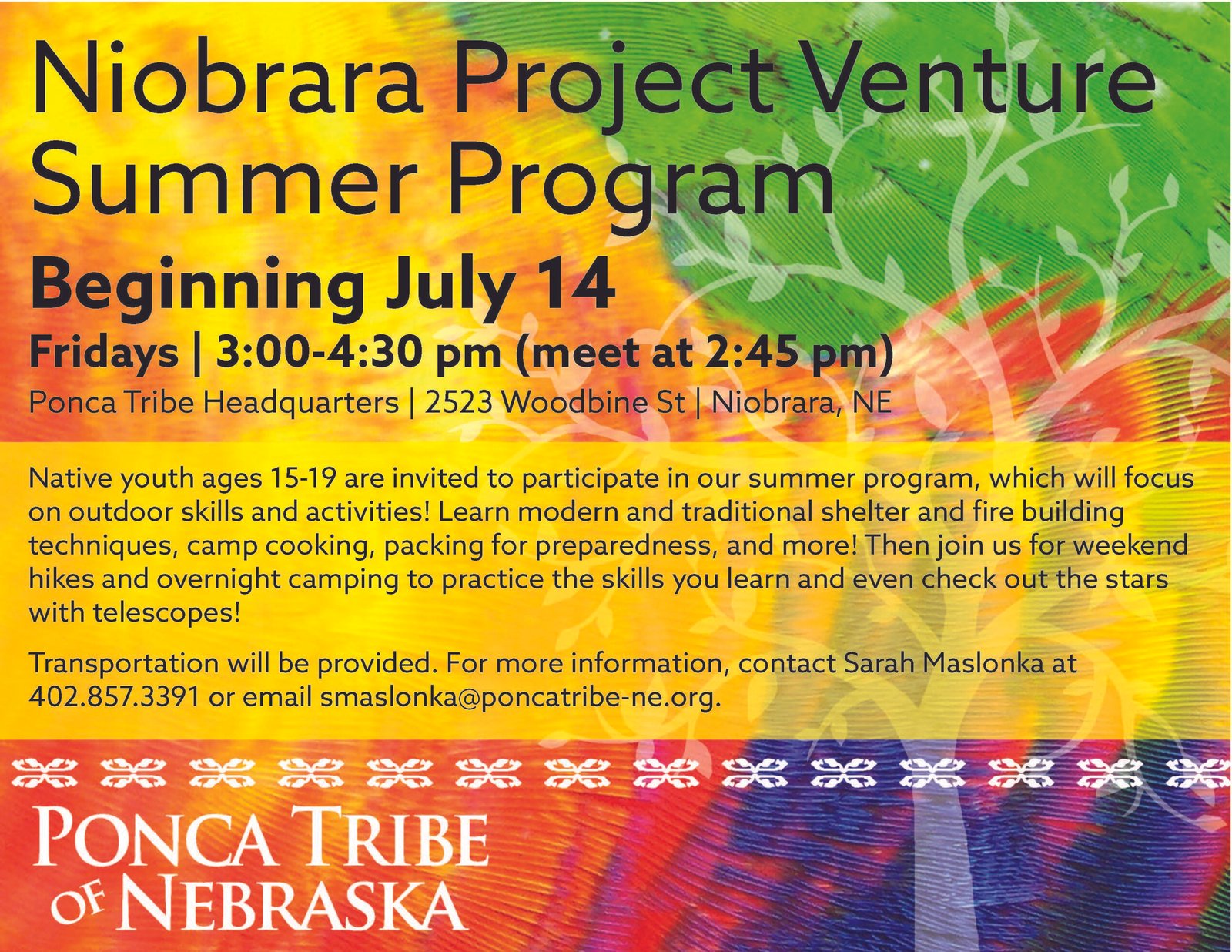 Niobrara Project Venture Summer Program