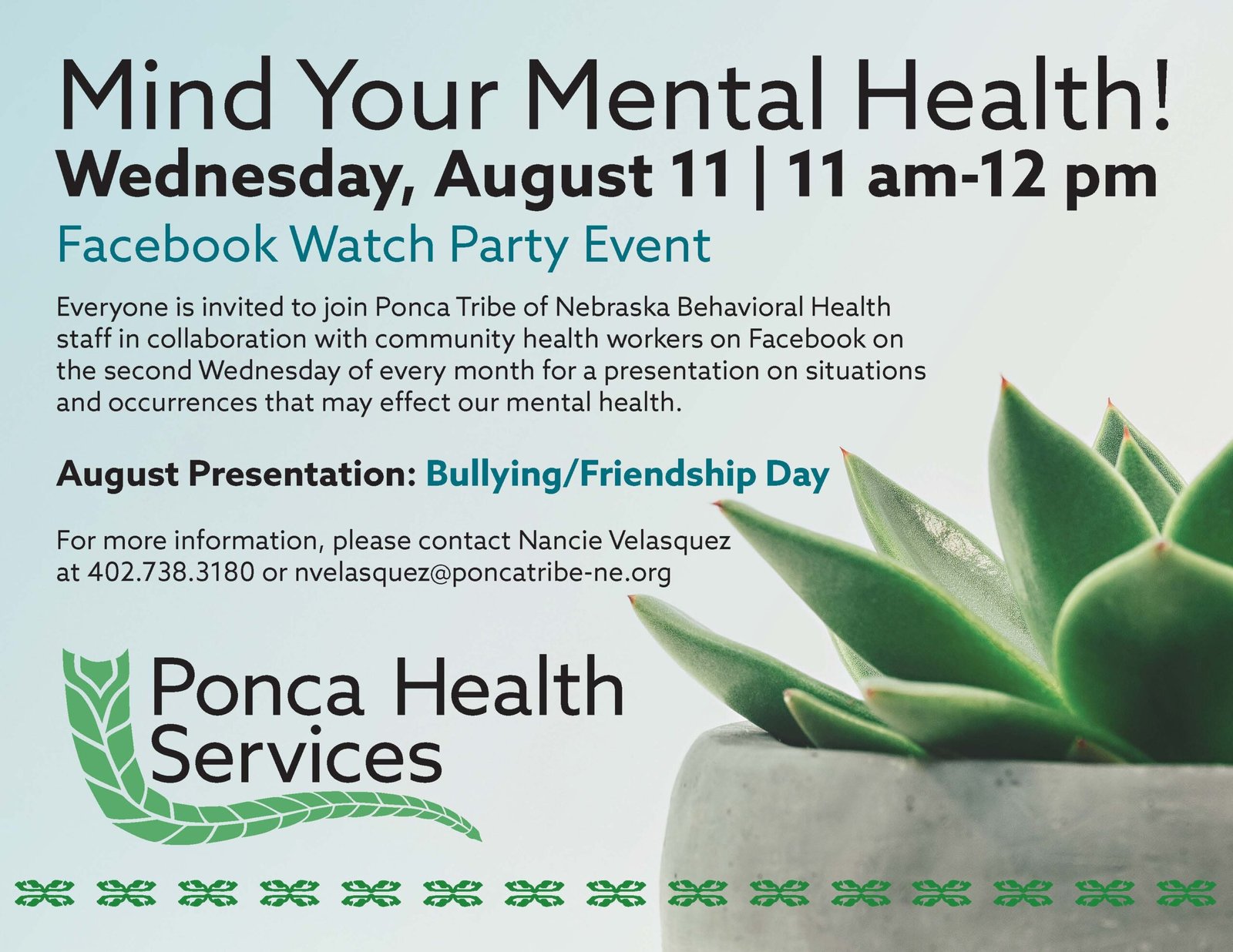 Mind Your Mental Health! Bullying/Friendship Day