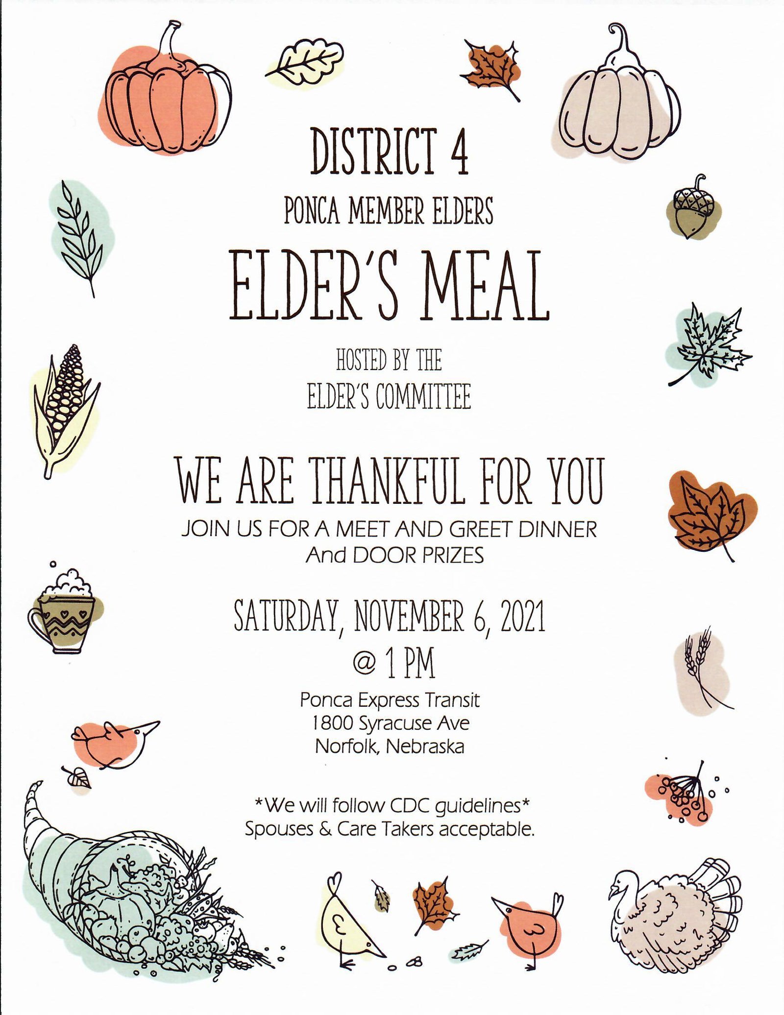District 4 Elders Meal