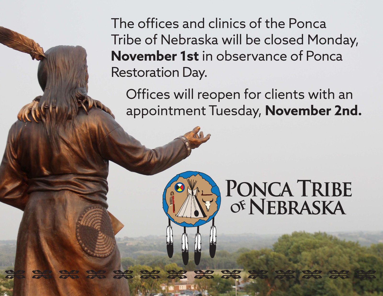 Offices Closed November 1