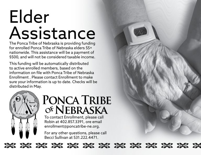 Ponca Tribe of Nebraska to provide Elder Assistance