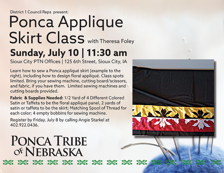 Ponca Applique Skirt Class