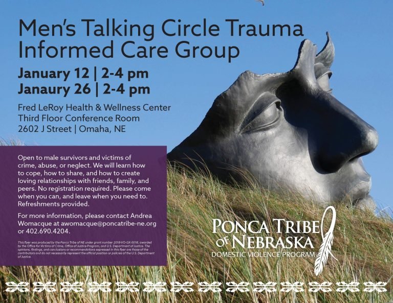 Men’s Talking Circle Trauma Informed Care Group – Omaha