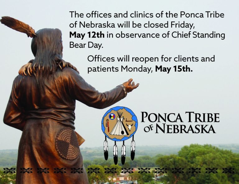 Offices Closed for Chief Standing Bear Day