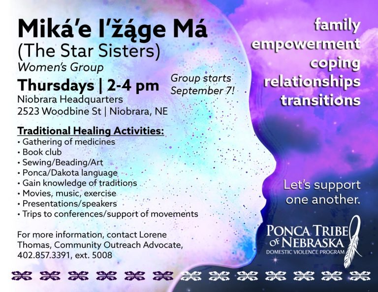 Miká’e I’žáge Má (The Star Sisters) Women’s Group – Niobrara