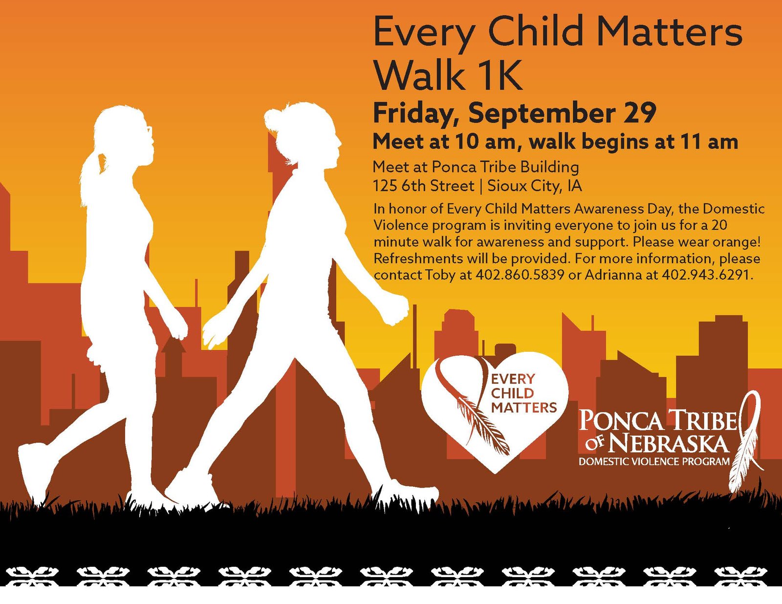 Every Child Matters Walk 1K – Sioux City