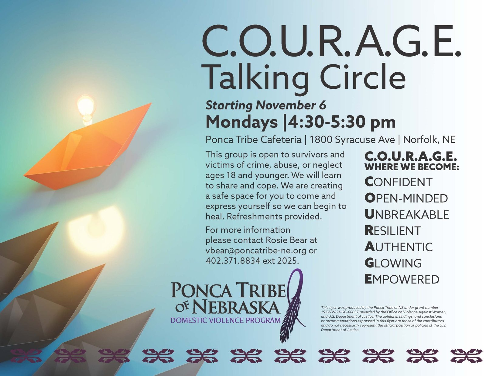 C.O.U.R.A.G.E. Talking Circle – Norfolk