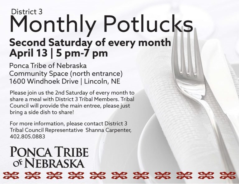 District 3 Monthly Potlucks – April