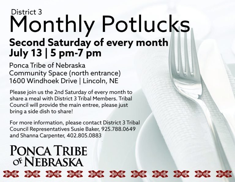 District 3 Monthly Potlucks – September