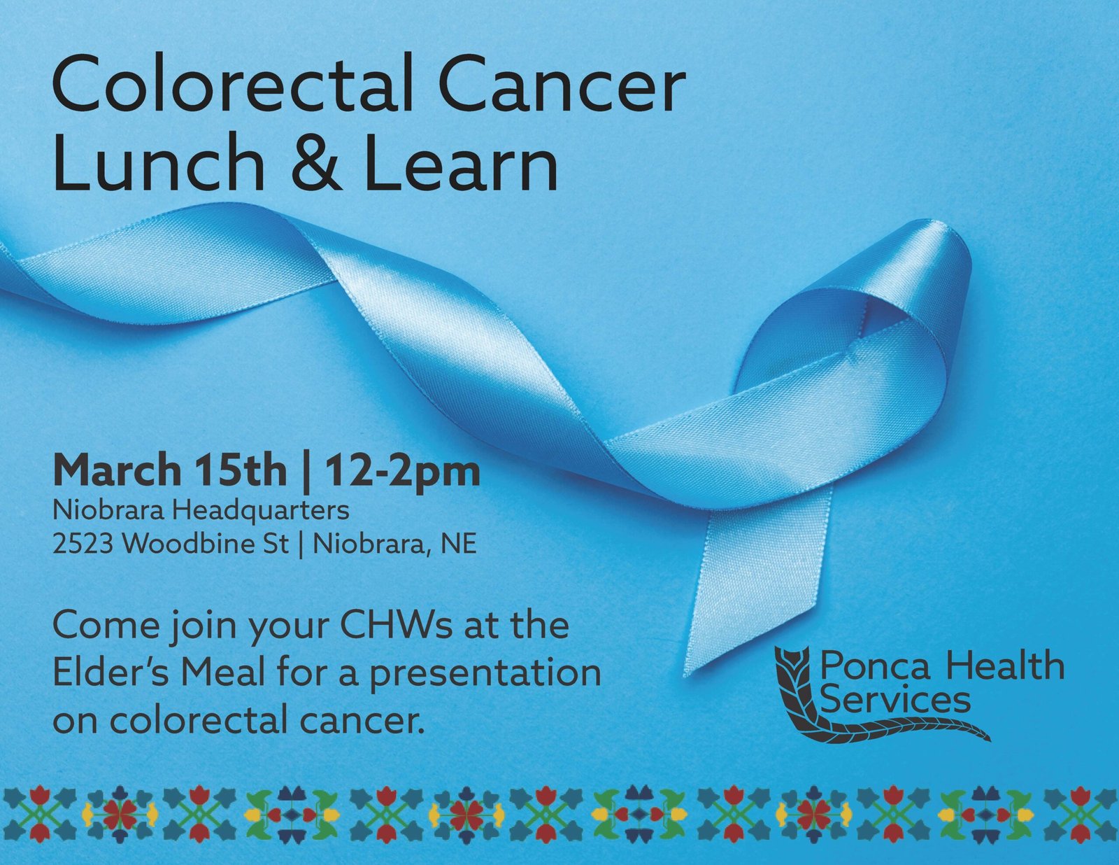 Colorectal Cancer Lunch & Learn – Niobrara