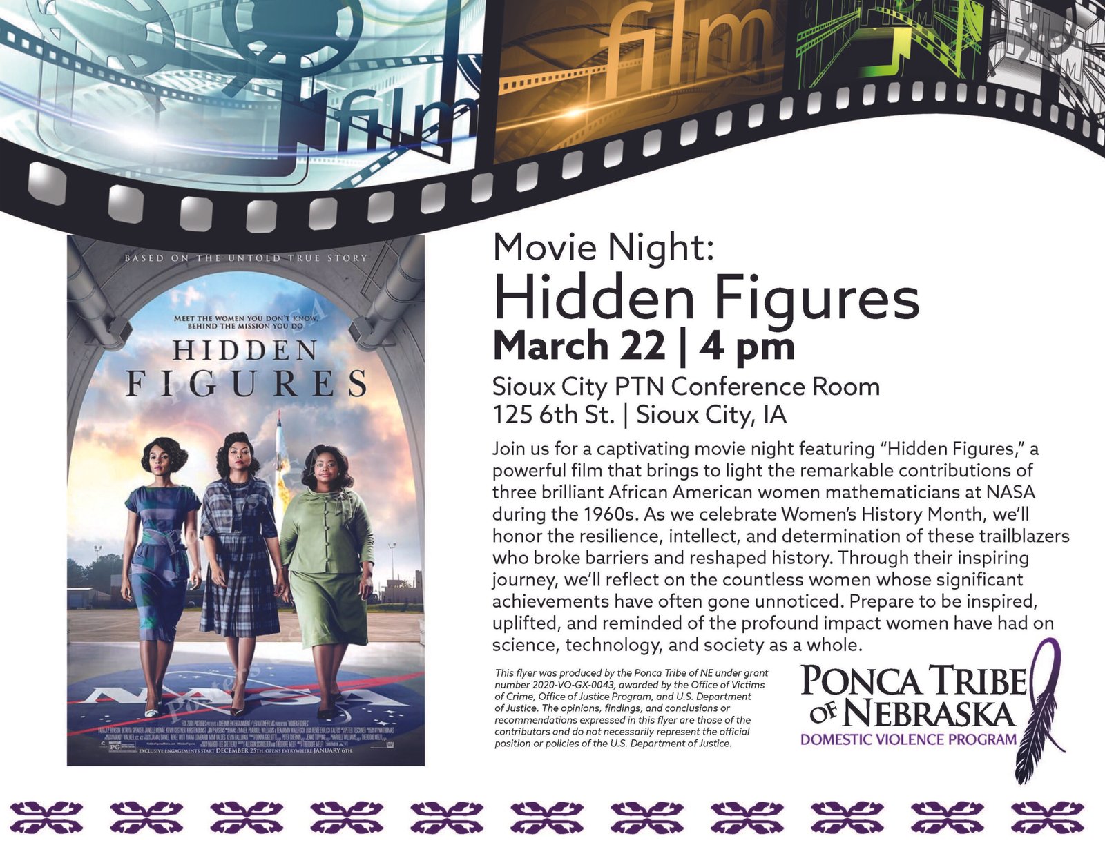 Movie Night: Hidden Figures – Sioux City