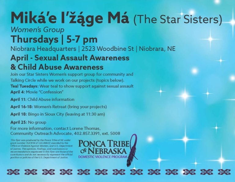 Miká’e I’žáge Má (The Star Sisters) Women’s Group – Niobrara