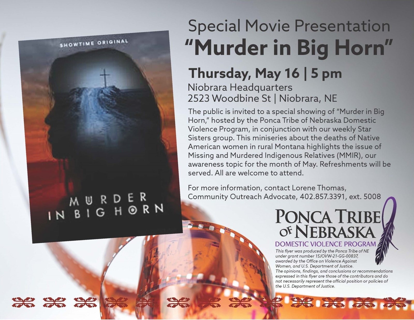 Special Movie Presentation “Murder in Big Horn”