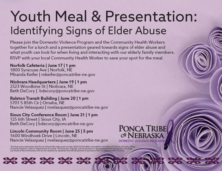 Youth Meal & Presentation: Identifying Signs of Elder Abuse