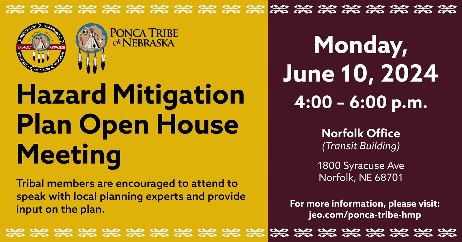 Hazard Mitigation Plan Open House Meeting – Norfolk