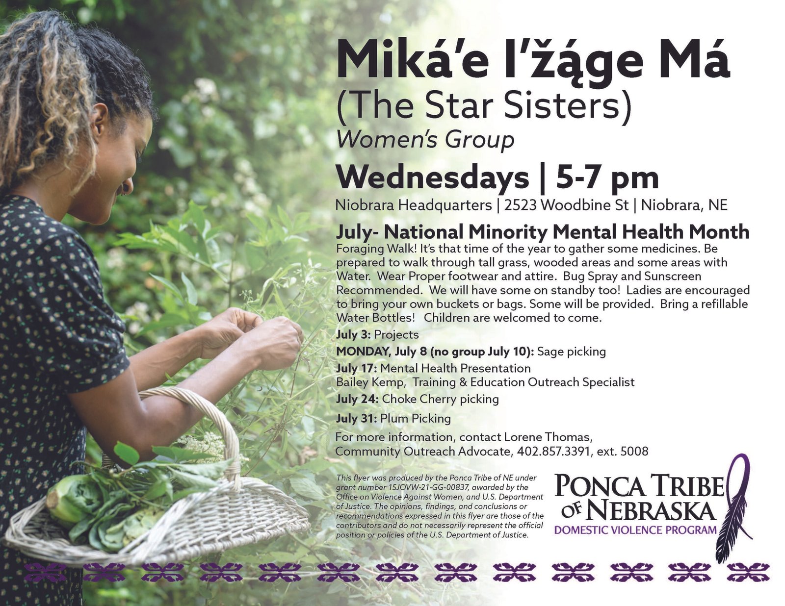 Miká’e I’žáge Má (The Star Sisters) Women’s Group – Niobrara