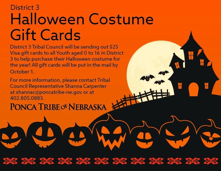 District 3 Halloween Costume Gift Cards