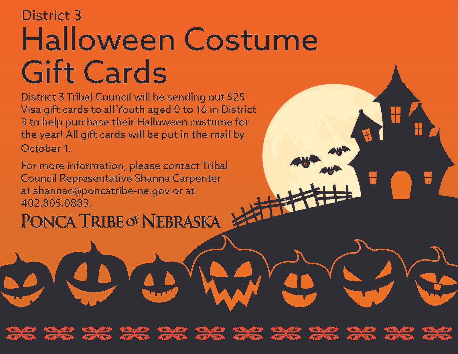 District 3 Halloween Costume Gift Cards