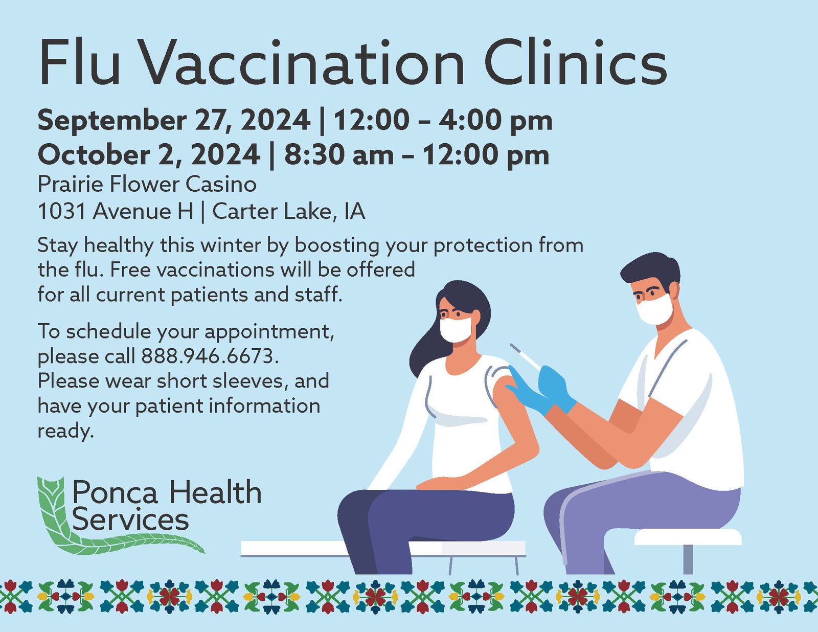 Flu Vaccination Clinics – Carter Lake