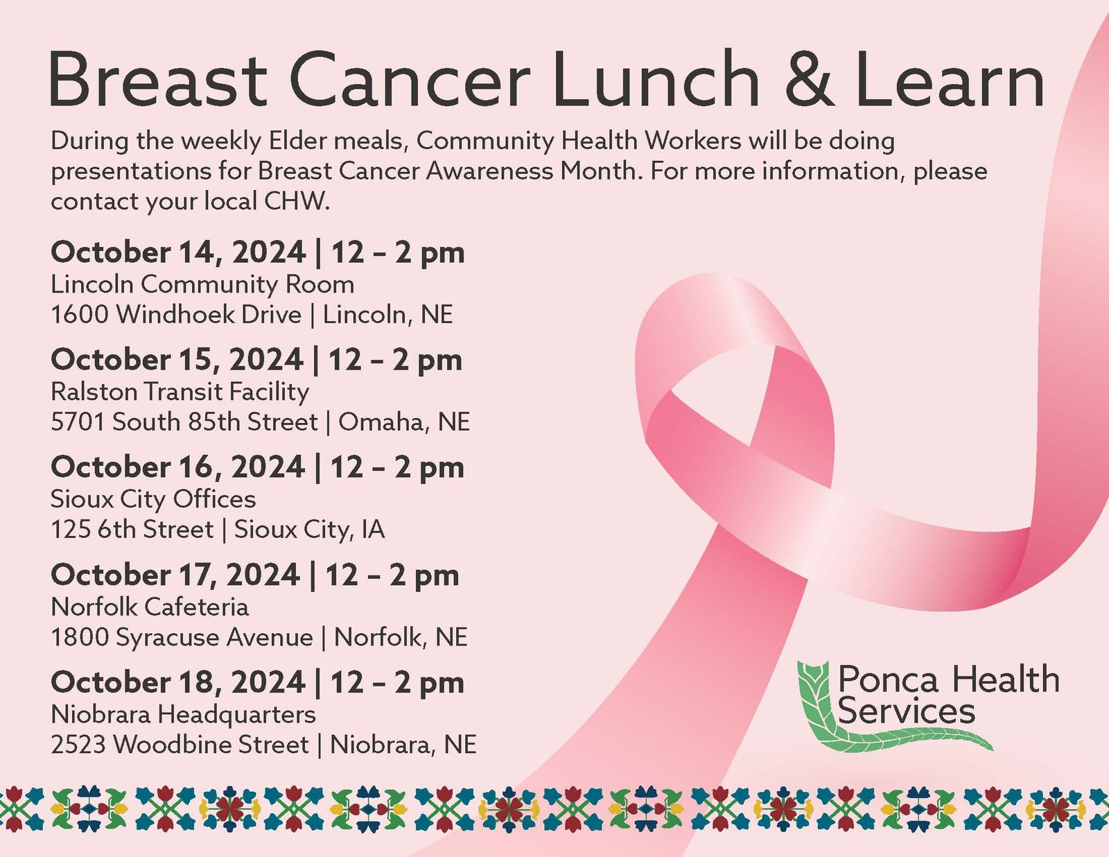 Breast Cancer Lunch & Learn – Omaha