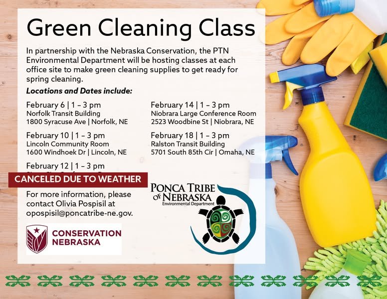 Sioux City Green Cleaning Class Rescheduled