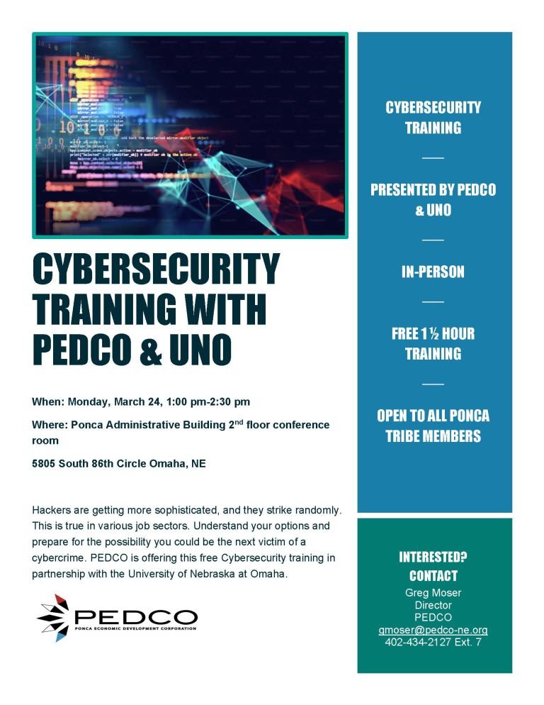 CYBERSECURITY TRAINING WITH PEDCO & UNO – Omaha
