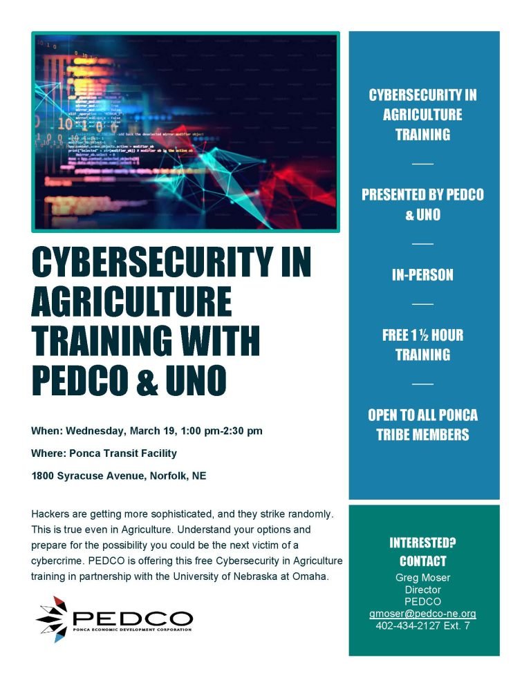 CYBERSECURITY IN AGRICULTURE TRAINING WITH PEDCO & UNO – Norfolk