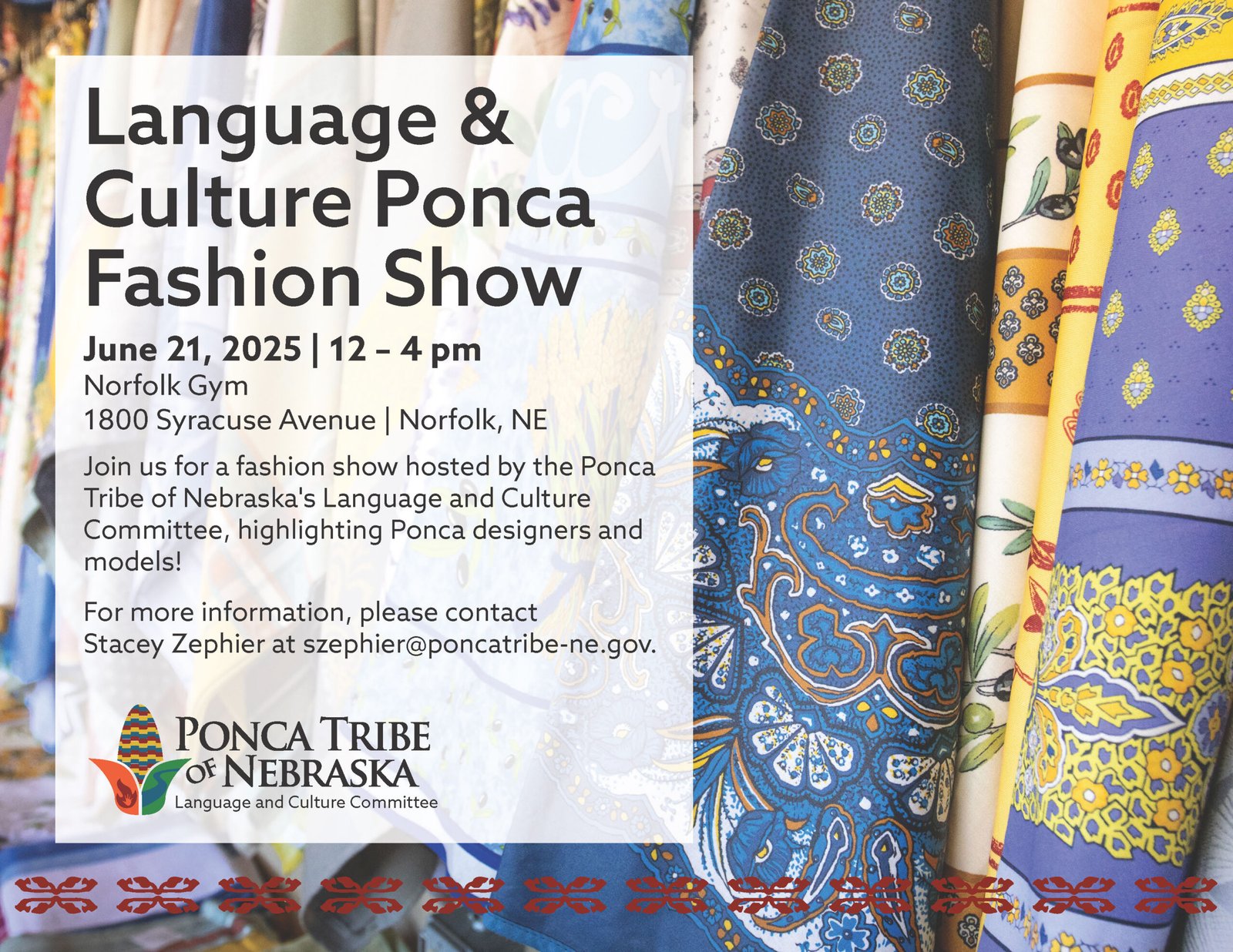 Language & Culture Ponca Fashion Show