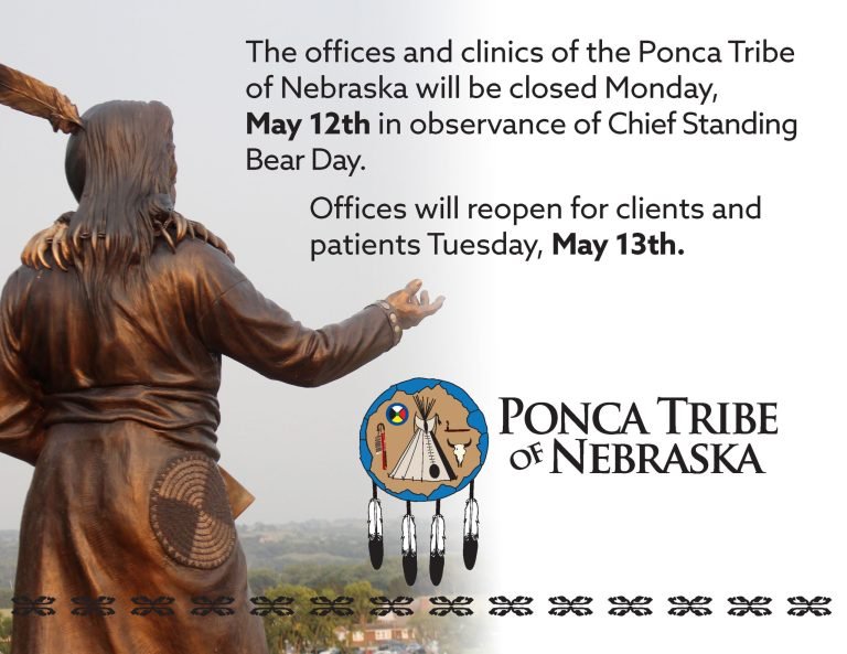 PTN Offices and Clinics Will be Closed Monday, May 12th in Observance of Chief Standing Bear Day