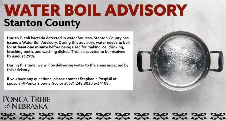 Water Boil Advisory for Stanton County