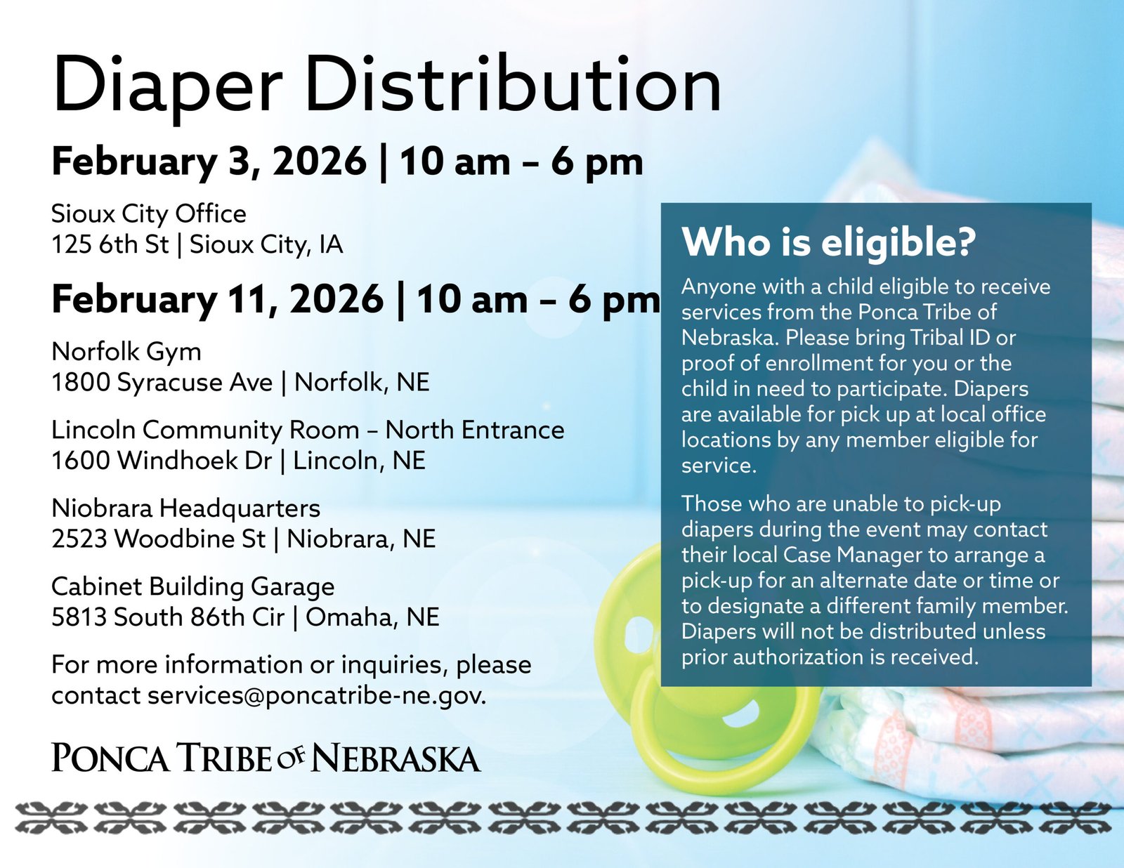 Diaper Distribution