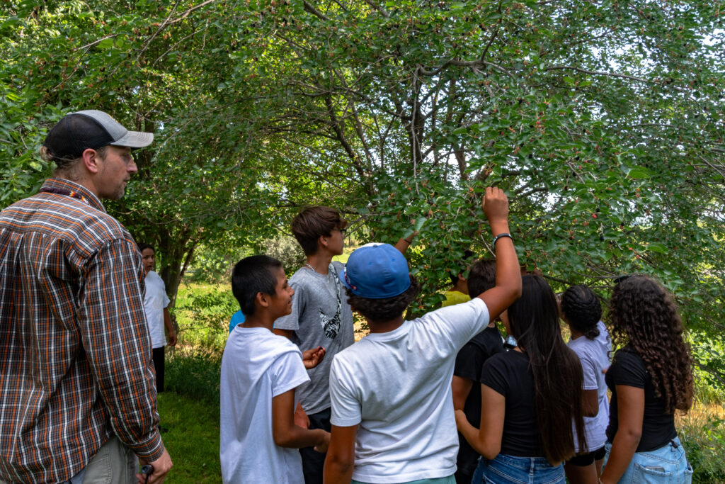 Youth participating in outdoor program — large feature image